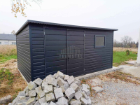 Schowek domek ogrodowy 4,5x2,5m Brama dwuskrzydłowa okno dach TS898 Drawsko Pomorskie - zdjęcie 4