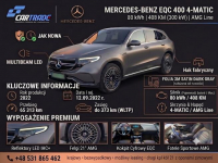 EQC 400 4 matic AMG KRAJOWY Faktura VAT23% Kraków - zdjęcie 10