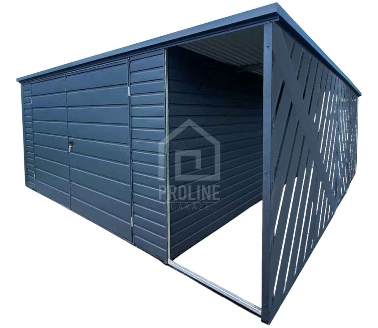 Schowek Domek Ogrodowy 4x4m Wiata 1x4m Panele Verona Brama Spad PLG157 Mysłowice - zdjęcie 1