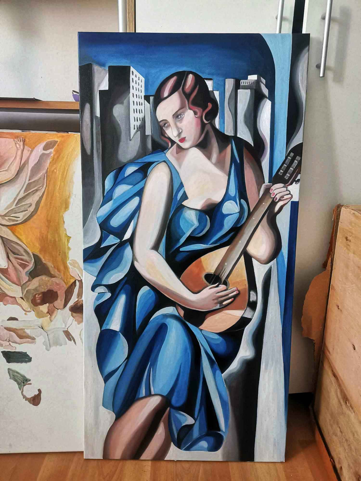 Sprzedam obraz Tamara z mandoliną Kabikiejmy - zdjęcie 2