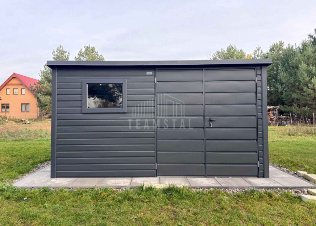 Schowek - domek ogrodowy 4x3 m brama 2 x okno dach rynna TS1190 Nowy Sącz - zdjęcie 2