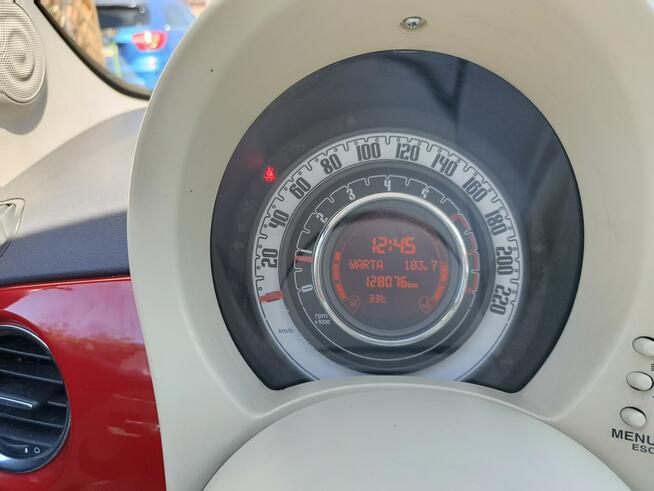 Fiat 500 1.25 Benzyna 70 KM Przebieg-128 076 km Serwisowany Twardów - zdjęcie 10