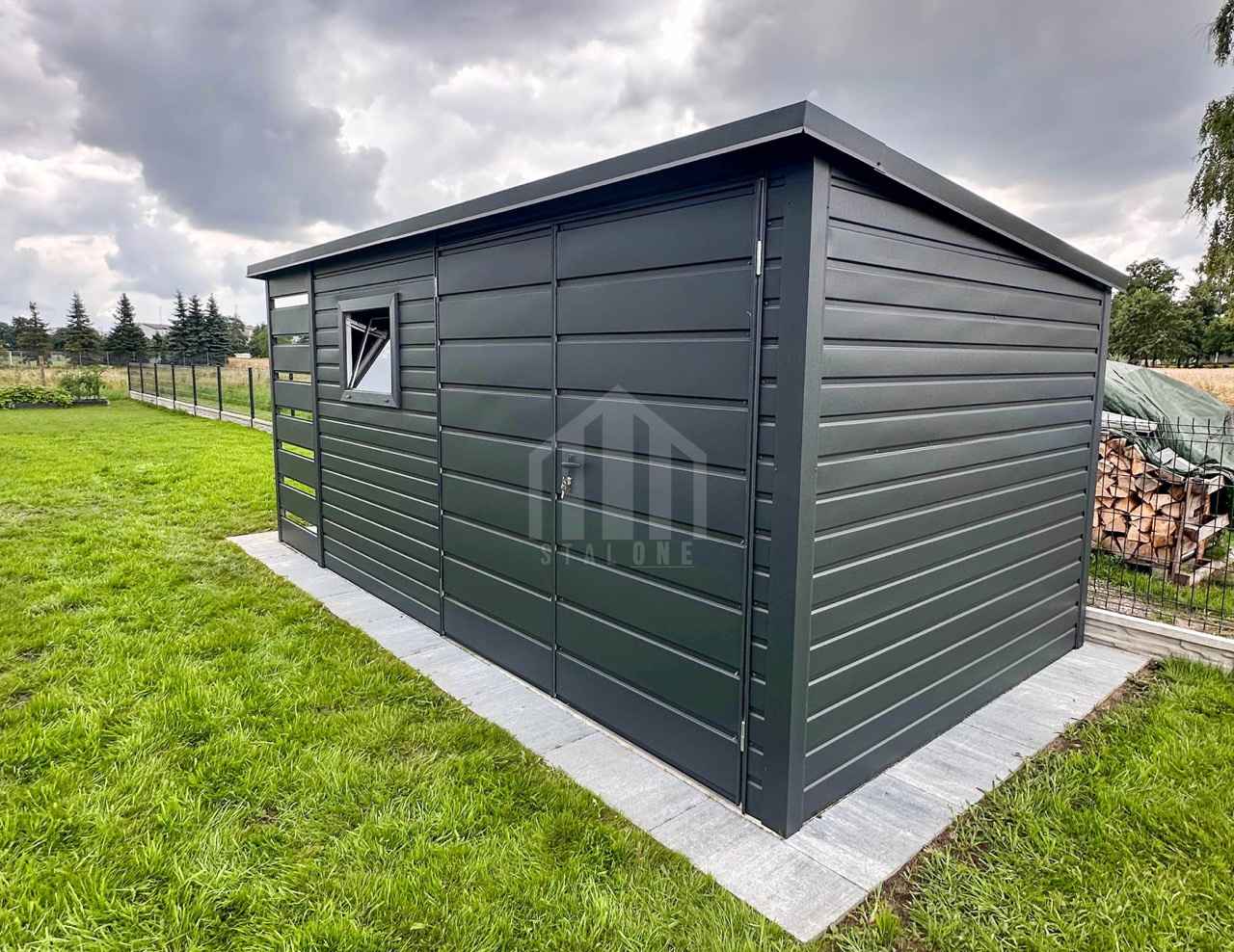 Schowek - domek 3,5x2m - wiata 1m - Brama dwuskrzydłowa - okno SO149 Płock - zdjęcie 4