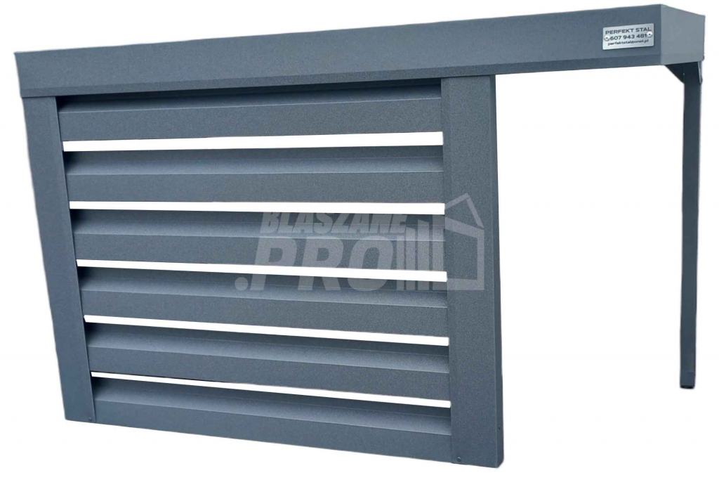 Osłona klimatyzatora pompy ciepła 80x40x70 cm niepełna zabudowa GP297 Jarocin - zdjęcie 1