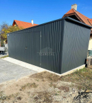 Garaż blaszany Schowek 6x3 Brama dwuskrzydłowa rynny dach spad TS852 Radom - zdjęcie 6