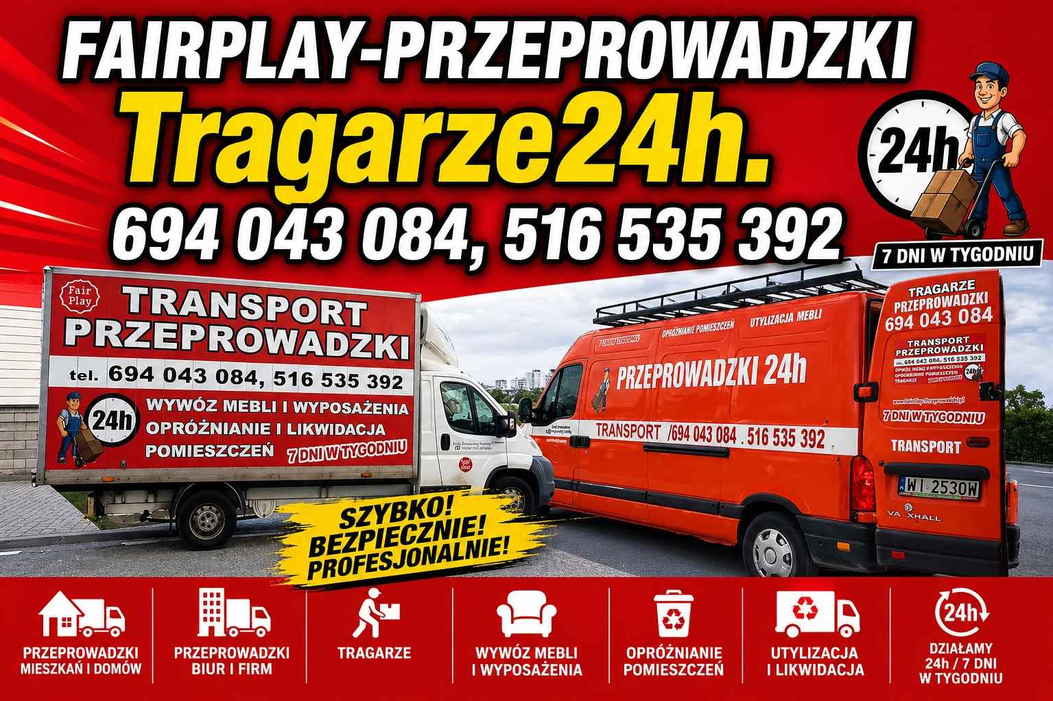 TRANSPORT WARSZAWA | PRZEPROWADZKI WARSZAWA  WNOSZENIE ZNOSZENIE MEBLI Mokotów - zdjęcie 1