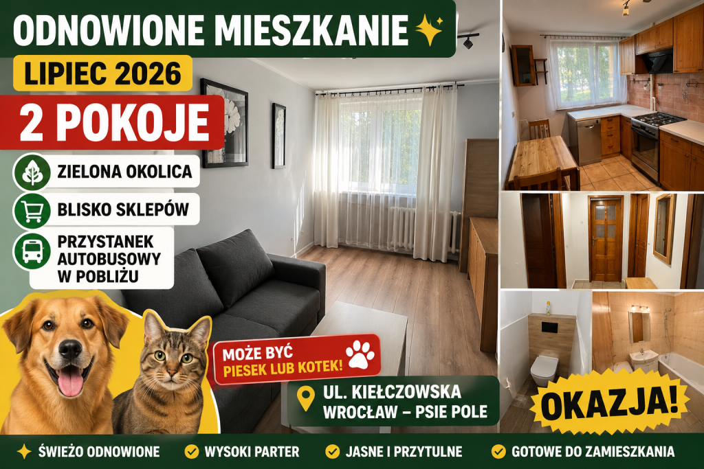 2pok, 42met, Okolice Kiełczowskiej PIWNICA/PARKING (Wrocław) Psie Pole - zdjęcie 1