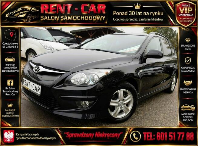 Hyundai i30 1.6D*90PS*OPŁACONY Bezwypadkowy Klimatyzacja*Serwis* Częstochowa - zdjęcie 1