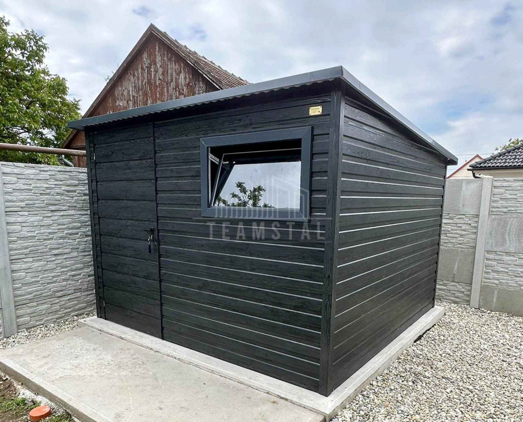 Schowek domek ogrodowy 3x2m drzwi okno drewnopodobny dach rynna TS1131 Niepołomice - zdjęcie 3