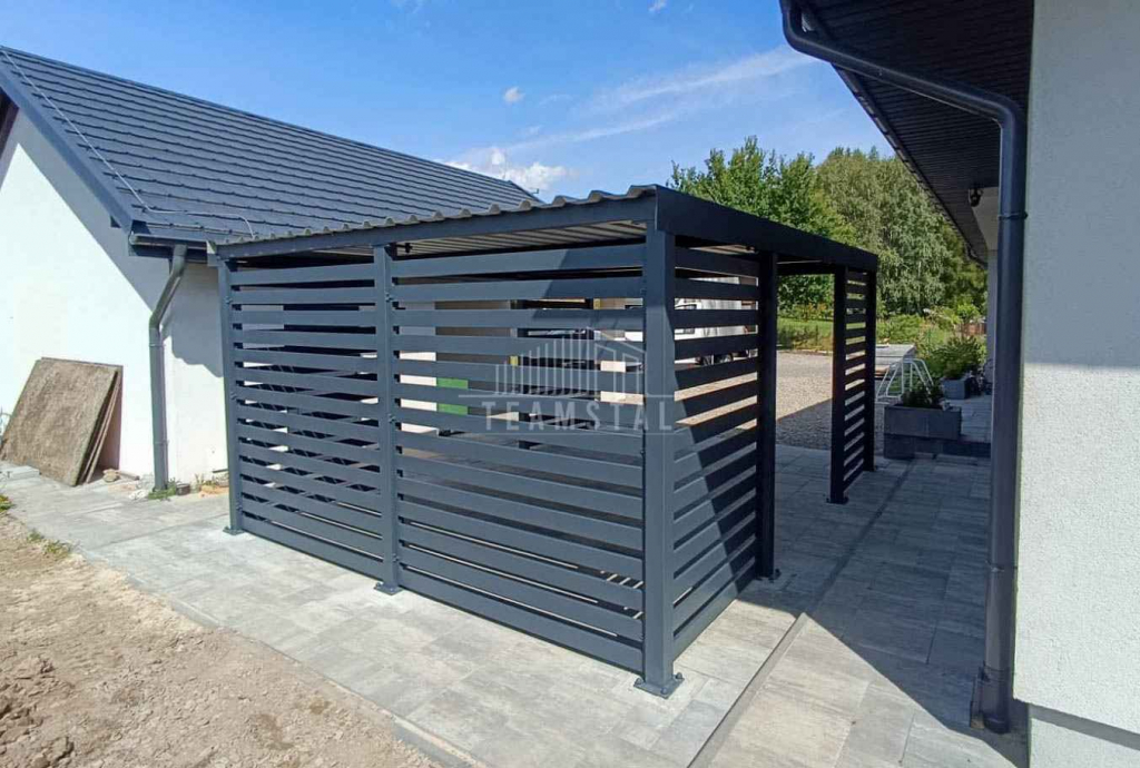 CarPort PREMIUM - wiata samochodowa 4x6 dodatkowa zabudowa TS1112 Leszno - zdjęcie 5