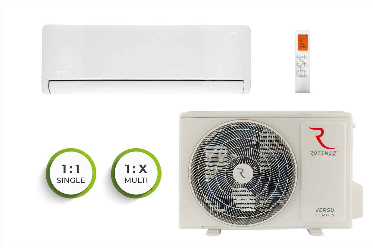 Odkryj klimatyzację Rotenso 3,5 kW klimatyzator dobry dla twojego domu Fabryczna - zdjęcie 2