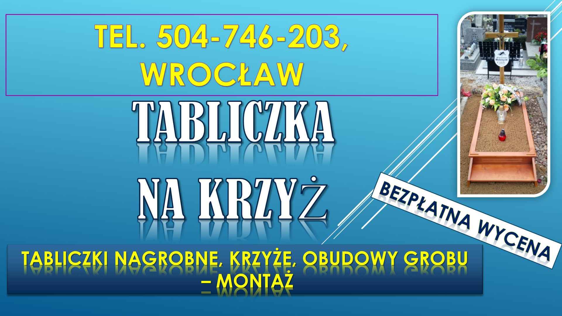 Krzyże nagrobne, cena. T. 504746203. Cmentarz, Wrocław, krzyż na grób. Psie Pole - zdjęcie 7