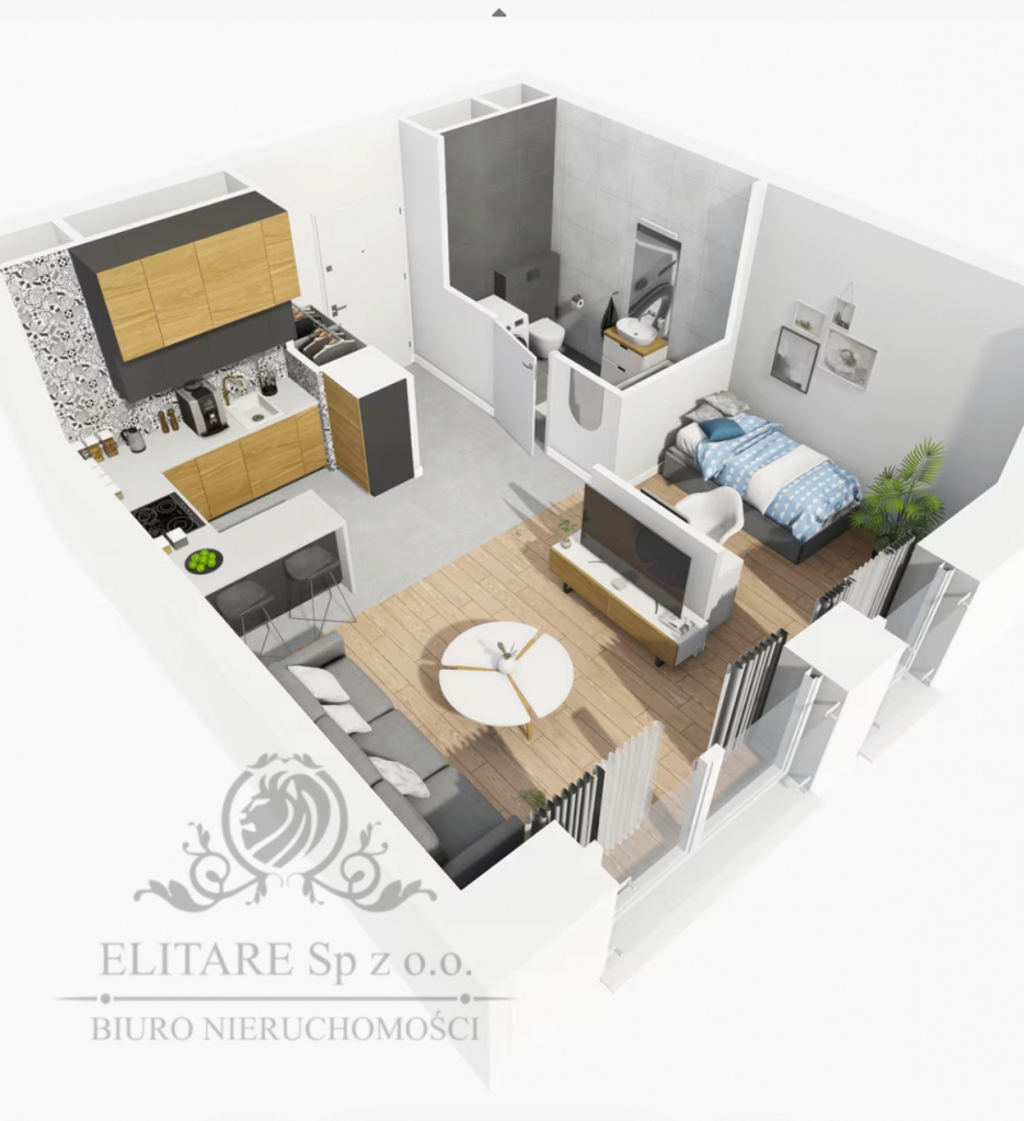 Mieszkanie nowe 32,44m2 ,2 pok. w Centrum Wrocławia/Stare Miasto Wrocław - zdjęcie 9