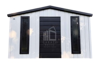 Domek ogrodowy 4x3 m - drzwi - 2x okno dach ID1294