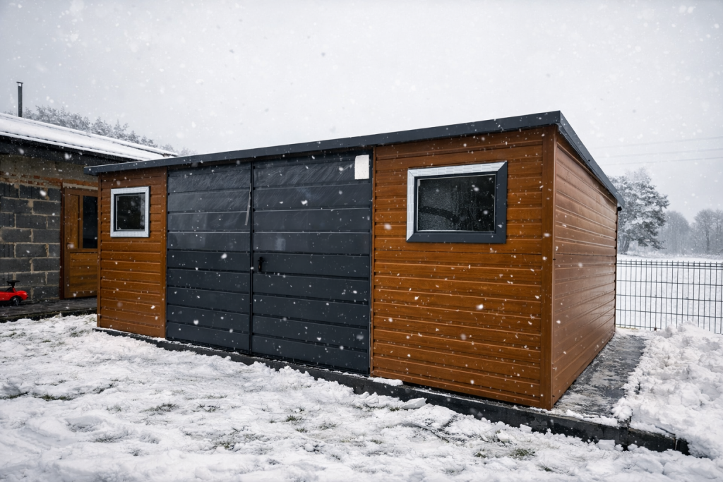 Domek ogrodowy narzędziowy 6×3 Złoty Dąb + Ciemny Grafit MAT PREMIUM Kędzierzyn-Koźle - zdjęcie 1