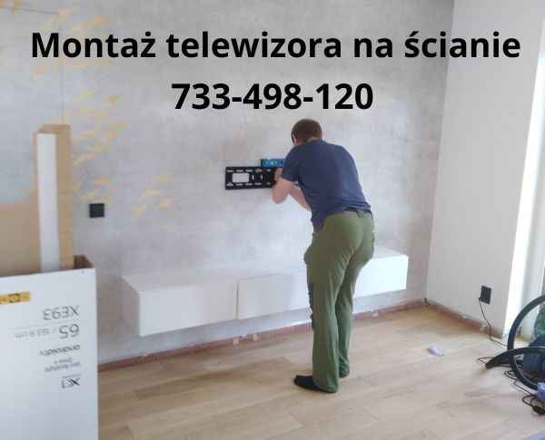 Montaż telewizora na ścianie lub suficie-serwis anten Katowice - zdjęcie 2