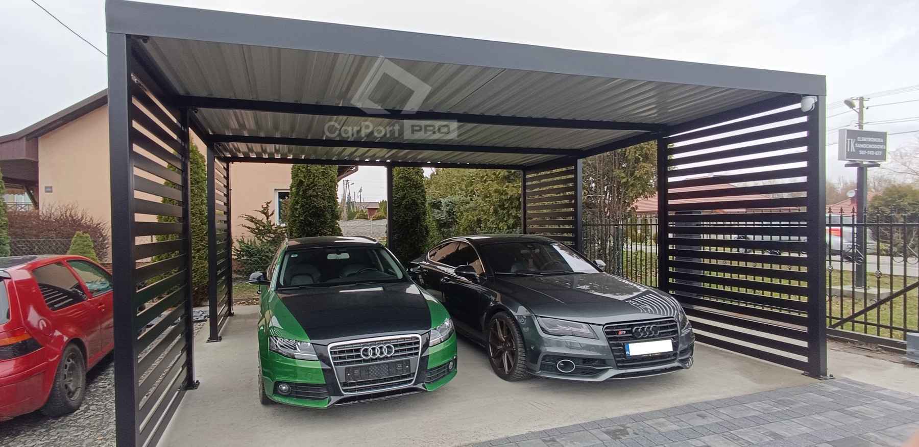 CarPort PREMIUM - wiata samochodowa 5x5 - antracyt   CP115 Oświęcim - zdjęcie 3