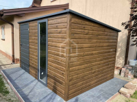 Schowek Domek Ogrodowy 3x2m drzwi okno drewnopodobny spad w tył PLG186 Morąg - zdjęcie 3