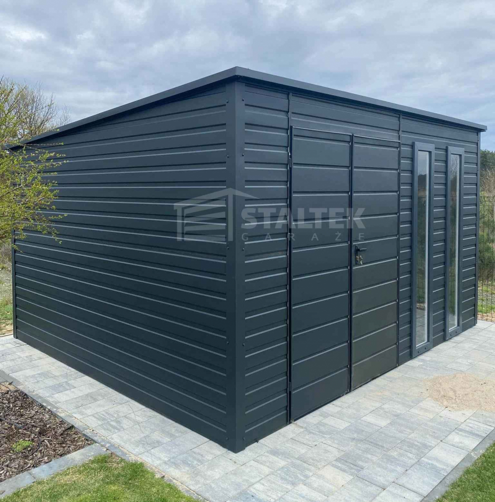 Schowek - Domek Ogrodowy 4,5x3 - Brama 2x okno dach ST128 Inowrocław - zdjęcie 2