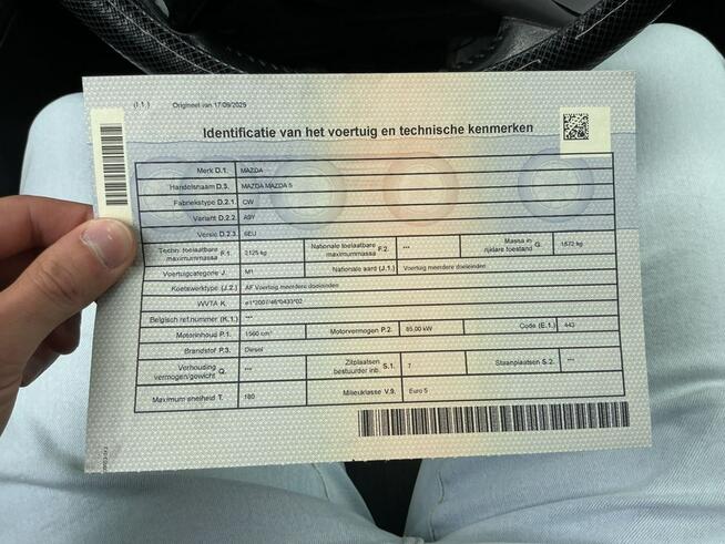 Mazda 5 Klimatronik, 7 miejsc, parktronik, kamera, isofix, hak, import Wejherowo - zdjęcie 5
