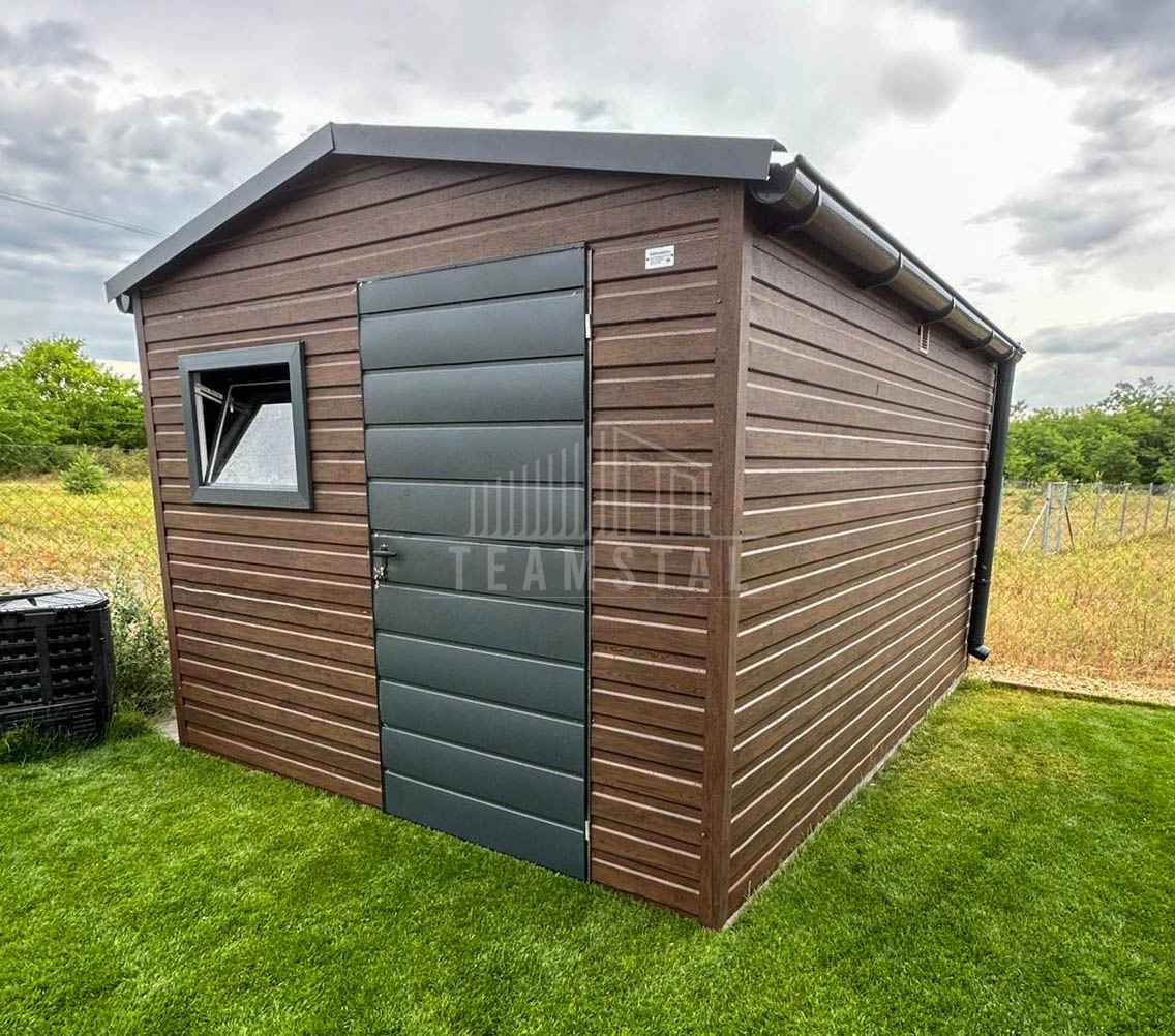 Schowek - domek ogrodowy 2,7x3,5m drzwi okno dach rynny TS1125 Sieradz - zdjęcie 3