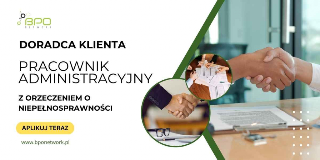 Doradca klienta z orzeczeniem zdalnie (3/4 etatu cała Polska) Śródmieście - zdjęcie 1