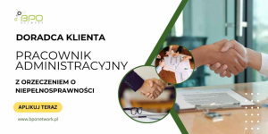 Doradca klienta z orzeczeniem zdalnie (3/4 etatu cała Polska)