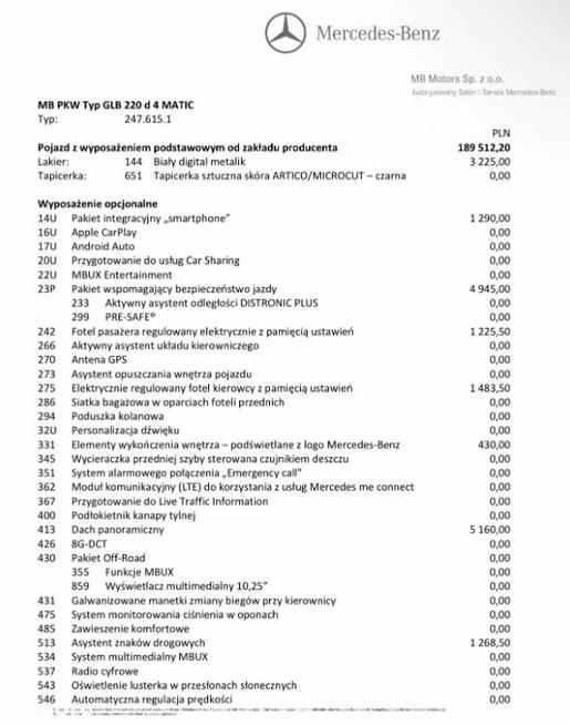 Mercedes-Benz GLB 220 d 4-Matic AMG Line 8G-DCT Warszawa - zdjęcie 11