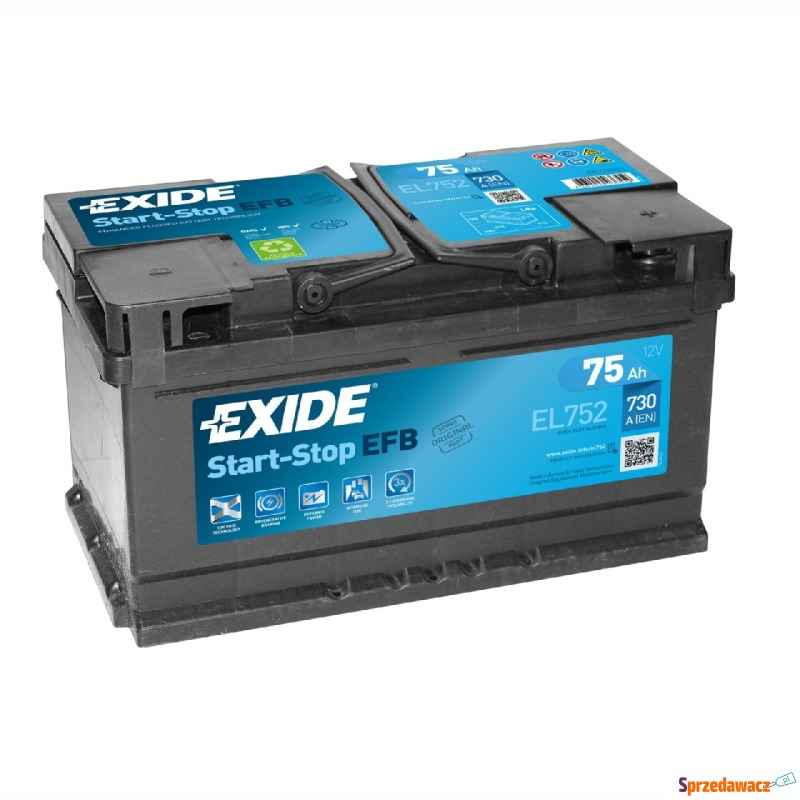 Akumulator Exide Start Stop Efb 75Ah 730A EL752 Prawy Plus Łomża - zdjęcie 1