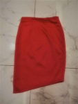 Stylowa, czerwona spódnica z zamkiem z boku Simple Bemowo - zdjęcie 4