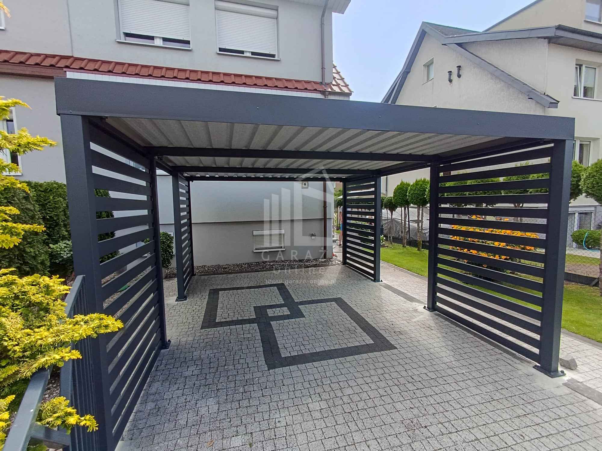 CarPort PREMIUM - wiata samochodowa 4x5  dodatkowa zabudowa ID1032 Siedlce - zdjęcie 3