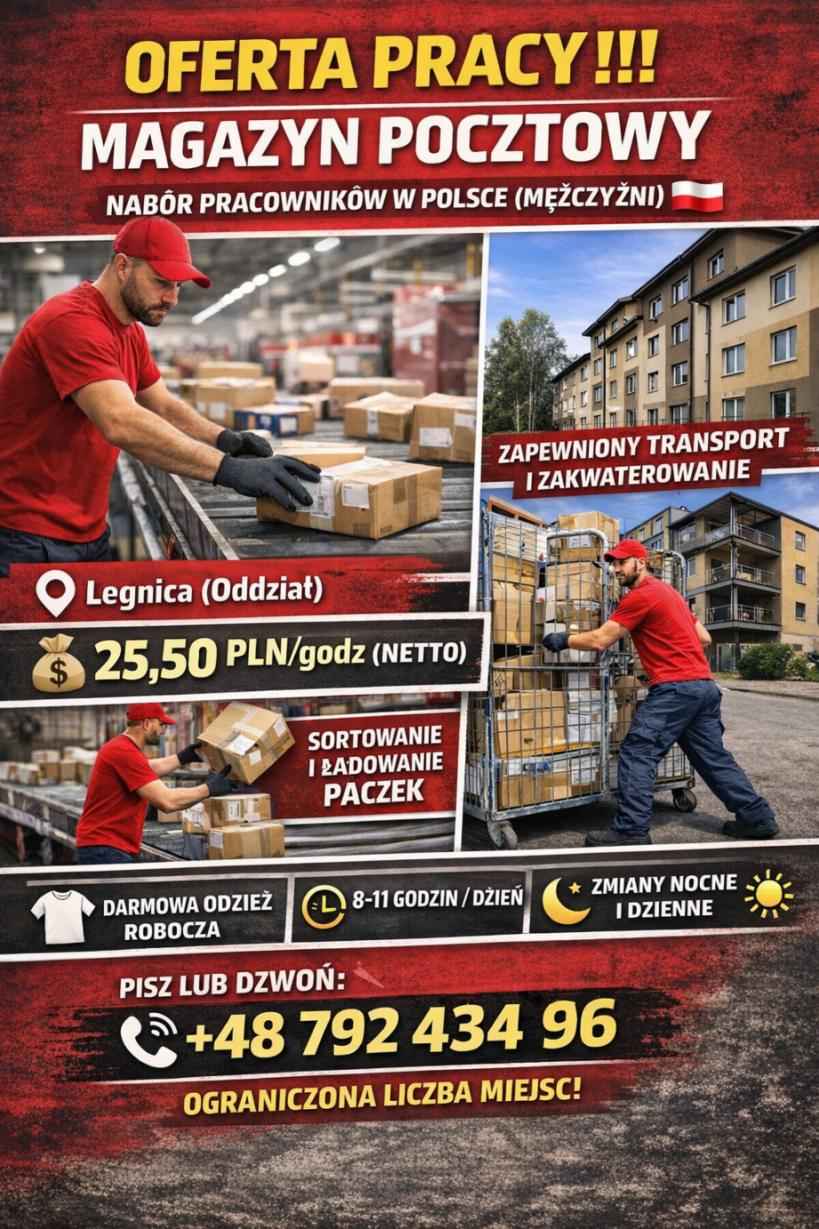 🚀 PRACA W MAGAZYNIE W LEGNICY – ZACZNIJ SZYBKO! 🚀 Praga-Południe - zdjęcie 1