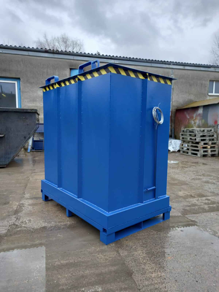 Kontener z otwieranym dnem PMD 1300 L Kielce - zdjęcie 1