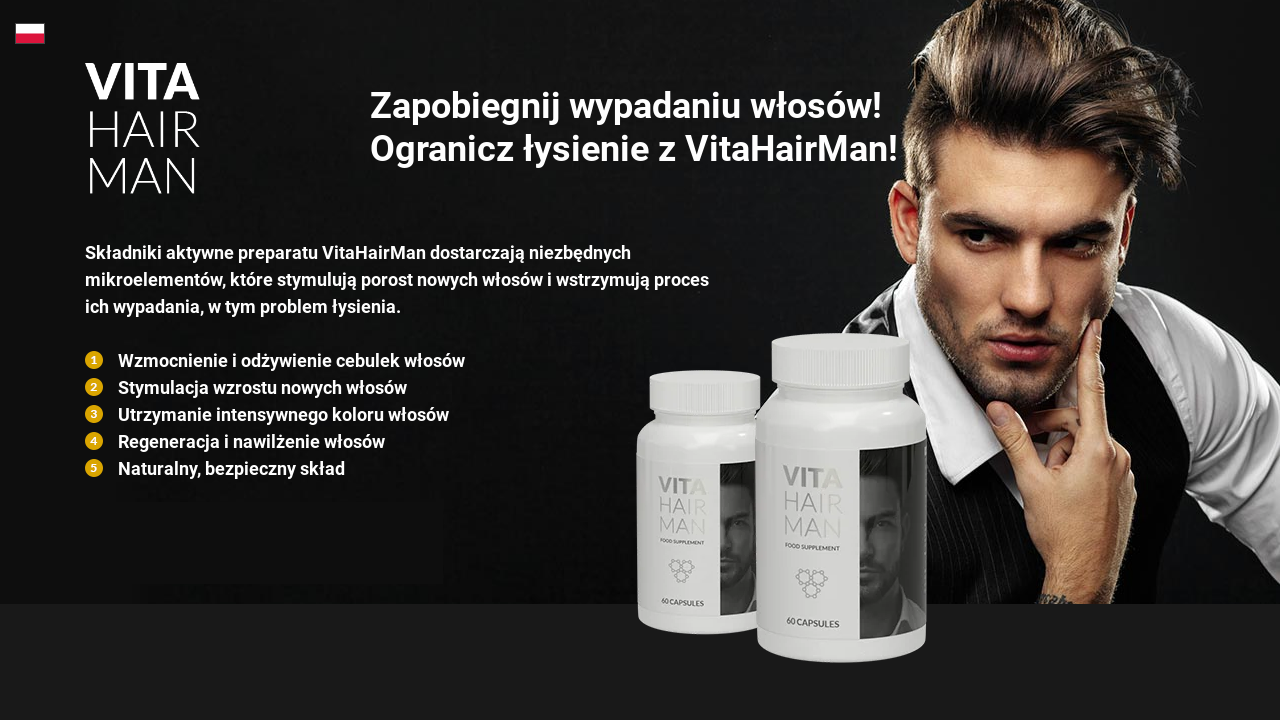 Vita Hair Man - Kapsułki do włosów Śrem - zdjęcie 1