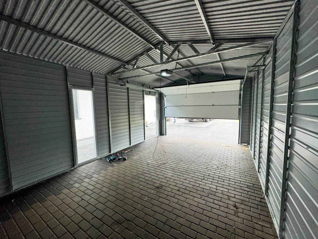 Garaż blaszany 5x6m  brama segmentowa okno  drzwi  dach rynny TKD421 Katowice - zdjęcie 10
