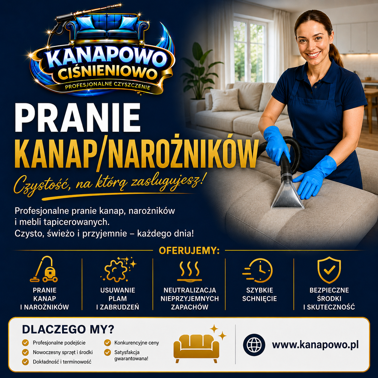 CZYSZCZENIE KANAPY/SOFY/NAROŻNIKA Leszno - zdjęcie 1