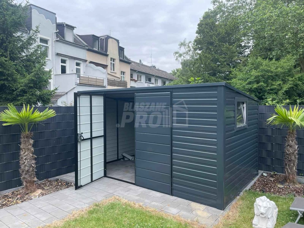 Domek ogrodowy 5x3 brama dwuskrzydłowa  + okno Dach spad w tył  GP116 Legnica - zdjęcie 6