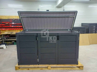 Zabudowa koszy na śmieci wiata obudowa 207x80x120 cm 3x240L TKD358 Malbork - zdjęcie 6