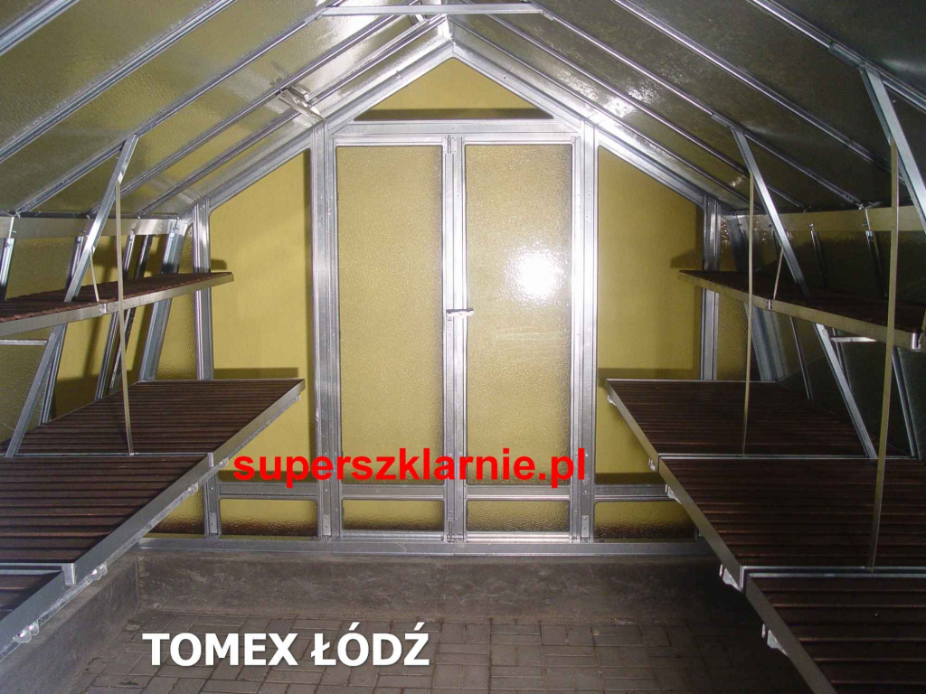 Szklarnia stalowa + szkło BARDZO MOCNA Polesie - zdjęcie 3