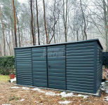 Domek ogrodowy Garaż 5x2 Brama dwuskrzydłowa okno dach Spad w tyłGP251 Żary - zdjęcie 3