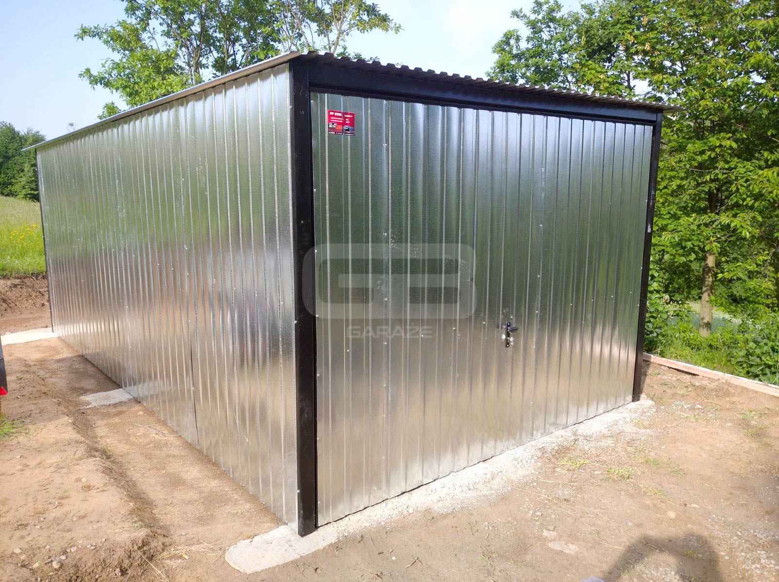 Garaż blaszany 3x5 Brama - ocynk - spad w tył GB139 Jastrzębie-Zdrój - zdjęcie 5