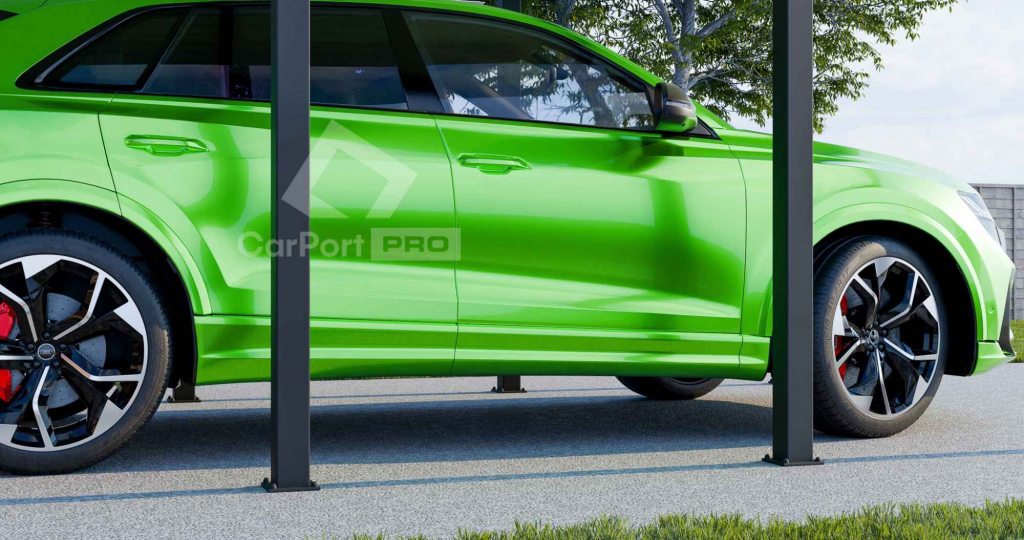 CarPort PREMIUM - wiata samochodowa 3x5 - antracyt  CP106 Gdańsk - zdjęcie 5