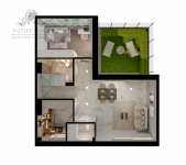 Mieszkanie Atrialne 82,50m2+ogr.17m2+ taras22,1m2+mp/ Jagodno Wrocław - zdjęcie 6