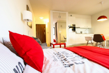 Przytulne studio na Kijowskiej, balkon, winda, zielona okolica, ciche Kraków - zdjęcie 11