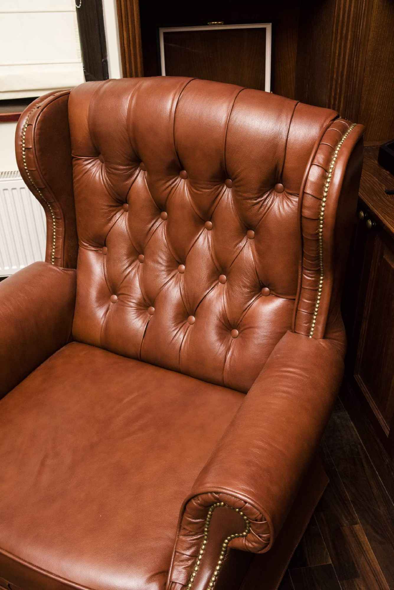 Skórzane fotele brązowe - ze skóry naturalnej Dąbrowa Górnicza - zdjęcie 4
