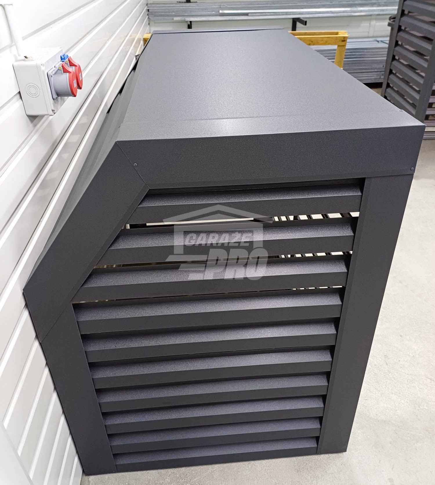 Osłona Pompy Ciepła 120x70x140cm Antracyt Zabudowa GP538 Rzeszów - zdjęcie 10