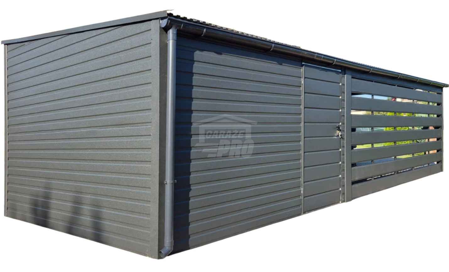 Schowek - domek ogrodowy 3,5x3m - wiata 5m - drzwi  dach rynna GP691 Busko-Zdrój - zdjęcie 1