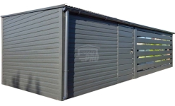 Schowek - domek ogrodowy 3,5x3m - wiata 5m - drzwi  dach rynna GP691