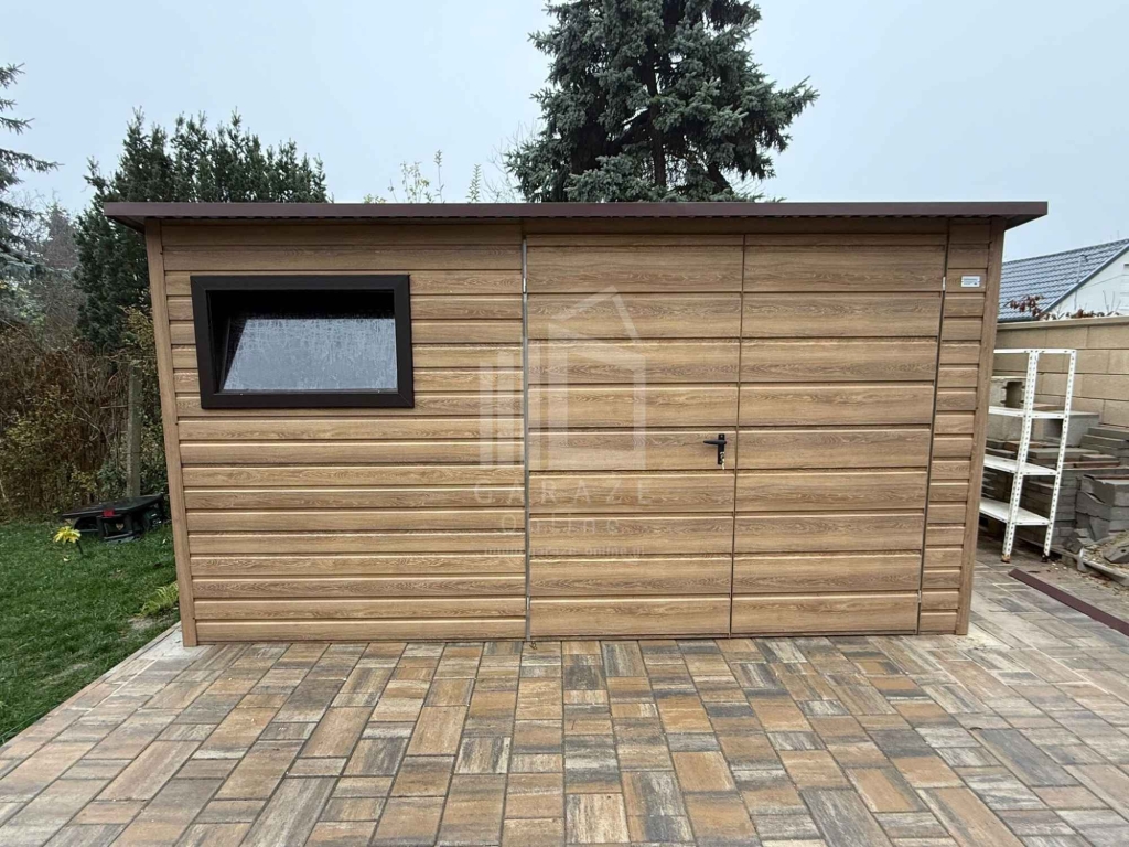 Domek ogrodowy 4x3m - brama dwuskrzydłowa okno dach ID1227 Cieszyn - zdjęcie 4