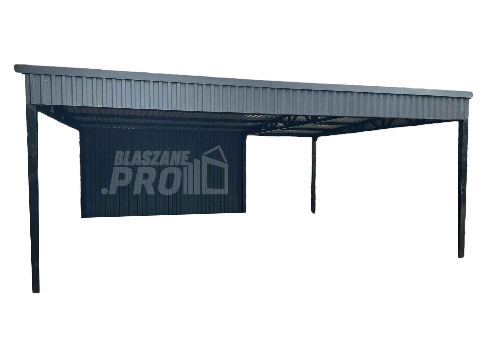 Wiata samochodowa 6x5 + pomieszczenie gospodarcze GP168 Gdańsk - zdjęcie 1